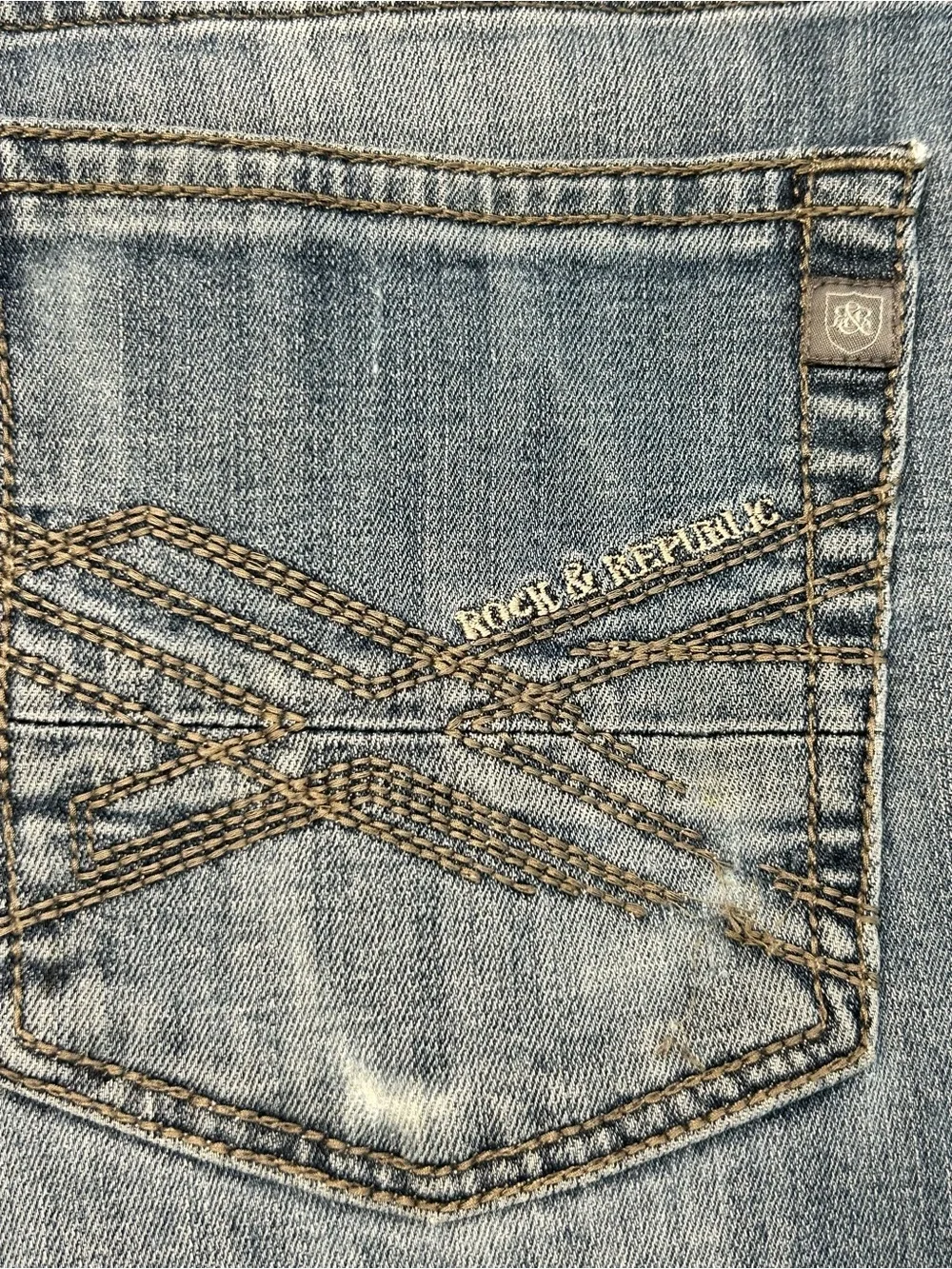 Rock & Republic Straight Leg Fade Wash Men’s Jeans 32x32 RN130273 Casual Denim
